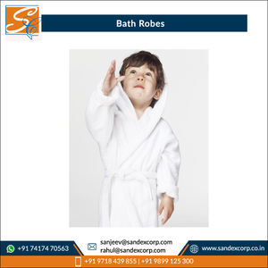 เสื้อคลุมอาบน้ำสำหรับเด็กทำจากผ้าฝ้ายอเนกประสงค์ลาย100% หรูหราปรับโลโก้และขนาดที่กำหนดเองสำหรับผู้ขายในอินเดีย - Product Image 2