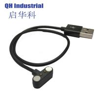 Accesorios de componentes 2 pines macho y hembra en forma de T alimentación magnética Pogo Pin USB Smart Watch Cable conector 12V