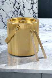 Suministro de precios al por mayor personalizado Cubo de hielo de latón niquelado con cubo y pinzas de último estilo Accesorios para bebidas de fiesta de boda - Product Image 6