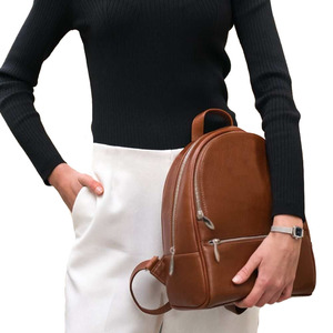 กระเป๋าเป้สะพายหลังใส่แล็ปท็อปใช้ได้ทั้งชายและหญิงกระเป๋าสะพายหลังขนาดใหญ่สไตล์วินเทจสำหรับใส่แล็ปท็อปมีซิปโลโก้ออกแบบได้ตามต้องการ2021 - Product Image 1