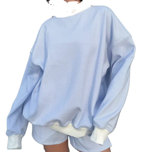 Heavy Fleece Mock Neck <b>Sweatshirt</b> Embroidered Customised Logo Mockneck <b>Sweatshirt</b> Pullover Style Casual Wear - Product Image 1