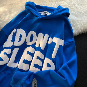 Sudadera con capucha con estampado de soplo 3D de alta calidad personalizada, Jersey de algodón 100% de peso pesado, sudaderas con capucha para hombre, Sudadera con capucha Y2k - Product Image 1