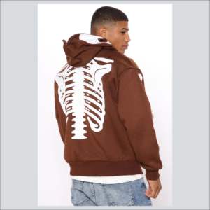 Qualité supérieure 100% coton Vintage Lavage Zip Up Hoodies avec Logo Personnalisé Broderie Sérigraphie Strass Durable Hommes - Product Image 3