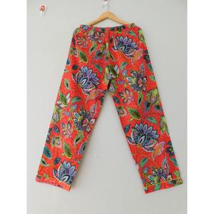 Pantalones de algodón para yoga, pantalones completos hechos a mano para mujer, pantalones casuales, ropa de verano, pantalones cómodos para vacaciones, Fabricante Mayorista - Product Image 2