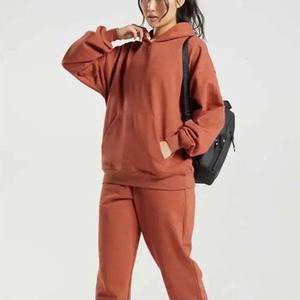 Sudaderas con capucha de algodón informales de lana estampadas y sólidas para mujer, ropa de calle cálida de invierno, suéter de moda, sudaderas con capucha holgadas - Product Image 5