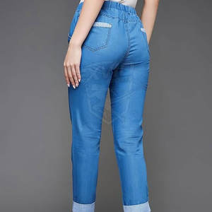 Conception de logo personnalisée, pantalon en jean pour femmes à séchage rapide, vêtements décontractés, pantalon en jean pour femmes de haute qualité - Product Image 4