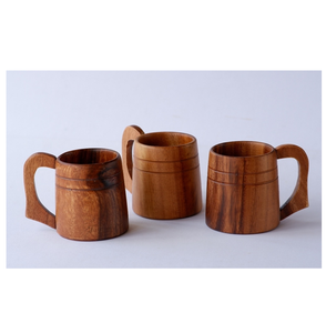 Taza de café de madera para restaurante y bar, cerveza y vino, taza de madera de mango para utensilios de cocina y artículos de fiesta - Product Image 2