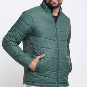 Chaqueta de Plumón para Hombre, 100% Algodón, con Cuello Alto y Logotipo Personalizado al por Mayor, Reversible, Ecológica, para Uso en Exteriores en Invierno - Product Image 2