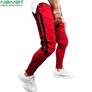 Pantalons de haute qualité à plusieurs poches, légers, respirants, coupe-vent, 100% coton, taille élastique, logo personnalisé en gros - Product Image 1