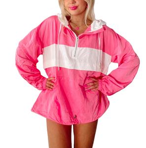 Veste coupe-vent à fermeture éclair personnalisée à la vente chaude, veste coupe-vent légère pour femmes, style hip-hop - Product Image 5