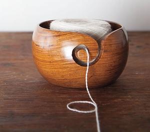 Tazón de Hilo de Madera Hecho a Mano, Ecológico y de Diseño Moderno, Tamaño Personalizado, Organizador para Tejer a Mano - Product Image 6