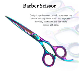 Ciseaux de coiffure professionnels de haute qualité en acier inoxydable, lame de rasoir tranchante, pointe arrondie, beauté - Product Image 4