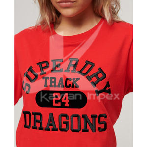 Latest Design Game Day <b>Top</b> Quality Sequin Embroidery T-shirts OEM Custom Casual Women Game Day Team Tees - Product Image 3