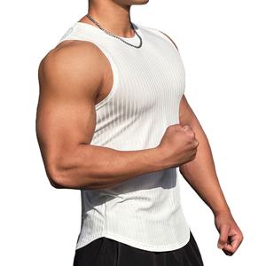 Wholesale Sleeveless Workout Gym Tank Tops Quick Dry Outdoor Sportswear Casual Fitness <b>Running</b> <b>Vest</b> Embroidery Private Label - Product Image 1