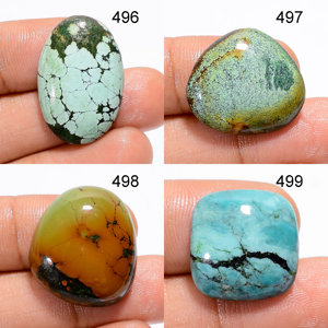 <b>Top</b> Quality Natural Tibetan Turquoise Gemstone Cabochon Designer Tibetan Turquoise Gems Jewelry Making Supply Healing <b>Crystals</b> - Product Image 4