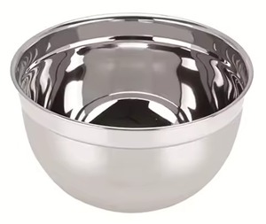 Silver Handmade Eco-Friendly Dishwasher Safe Fruit <b>Bowl</b> <b>Large</b> Capacity Metal <b>Serving</b> <b>Bowl</b> Sturdy Base Shine Coating for Party - Product Image 3