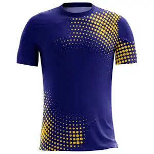 Özel tam süblimasyon çalar sürümü futbol formaları uzun kısa kollu futbol tişörtü nefes eğitim futbol T Shirt Mens
