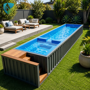 <span class=keywords><strong>Piscine</strong></span> hors sol en fibre de verre prête à l'emploi, <span class=keywords><strong>piscine</strong></span> portable en acrylique pour l'extérieur, <span class=keywords><strong>piscine</strong></span> d'entraînement sans fin pour la maison et la villa - Product Image 2