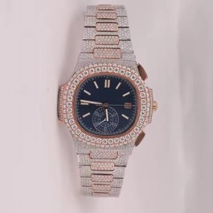 Montres-bracelets en diamant Moissanite Montres antiques mécaniques glacées Testeur de diamant pour cadeaux d'anniversaire Bijoux de mode - Product Image 5