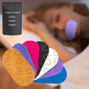 Bandes d'emballage de couleur de motif personnalisé Bande buccale médicale hypoallergénique Certification CE Matériau PE pour dormir et ronfler - Product Image 1