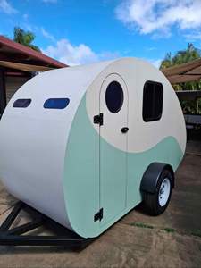 Remolque Teardrop Asequible Listo para Exportación, Minicaravana Totalmente Equipada para Acampar, Casa Rodante Móvil y Pequeña - Product Image 3