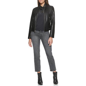 Nueva chaqueta de cuero de moda al por mayor de alta calidad para mujer chaqueta de moda de cuero puro de nuevo diseño transpirable - Product Image 3