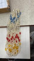 Collier tendance et élégant en perles naturelles colorées, chaîne en corde, fait main, unisexe, pour mariage, Moti Mala, décontracté, hindou
