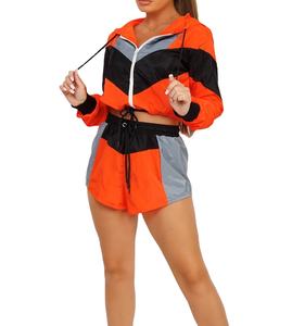 Conjunto de camiseta y pantalones cortos de manga corta para mujer, ropa informal, precio de fábrica, dos piezas, logotipo personalizado, mujer 2026 - Product Image 5