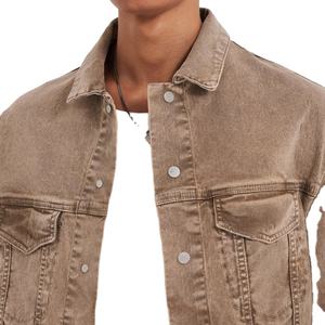 Veste en jean molletonnée vintage pour homme, respirante, coupe ample et oversize, coupe-vent, Printemps 2026 - Product Image 3