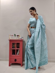 ผ้าแจ็คการ์ด pallu สวยดีไซเนอร์ล่าสุดใช้ได้ทั่วส่าหรี - Product Image 5