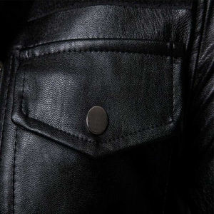 Premium 2025 dernière conception personnalisée en cuir de vachette véritable de haute qualité Long manteau respirant Style Vintage OEM hommes veste en cuir - Product Image 6