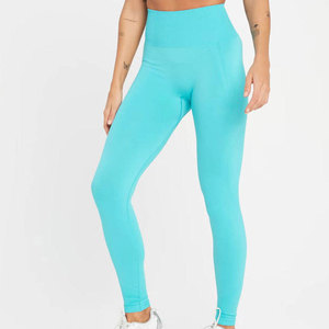 High Quality <b>Cheap</b> Price Wholesale Women Yoga <b>Leggings</b> Mid Solid Quick Dry Breathable Best Selling Latest Design for Online Sale - Product Image 1