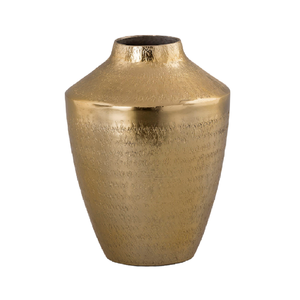 Vase en métal plaqué or de style moderne fait à la main, support à fleurs en acier inoxydable et en laiton, vase de table de mariage, centre de table - Product Image 6