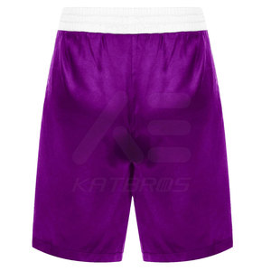 กางเกง MMA สีม่วงสำหรับผู้ชาย KATBROS ทรงปกติ แห้งเร็ว 140 กรัม ผ้าโพลีเอสเตอร์พิมพ์ลายเรียบ ย้อมสี  โลโก้ด้านหน้า ไซส์ผู้ใหญ่ - Product Image 3