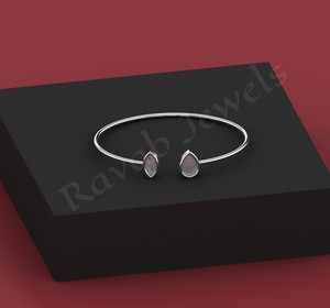 2025 proveedor de joyería de plata de ley 925 auténtica de alta calidad componente de búsqueda hecho en India Ajuste de pulsera más nuevo para mujeres - Product Image 2