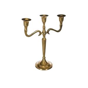 Luxury Gold Plated Vintage Embossed Aluminum <b>Candelabra</b> for Home and Wedding Decoration Centerpieces <b>Candelabra</b> - Product Image 3