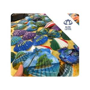 BEST SELLING painted scallop display <b>craft</b> for interior arrangement and room styling use ideal for retail counters Vietnam - Product Image 1