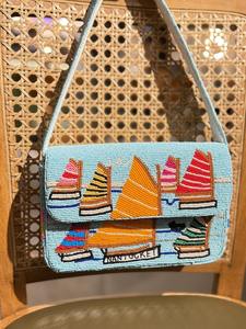 Bolso de hombro con cuentas, Bolso con cuentas, Bolso de boda, Regalo para ella, Bolso de mano con cuentas, Cartera con cuentas, Bolso moderno, Bolso artesanal colorido - Product Image 6