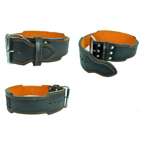 Courroies d'haltérophilie de meilleure qualité Ceinture d'haltérophilie à une broche avec logo personnalisé Ceinture en cuir pour salle de sport pour haltérophilie - Product Image 5