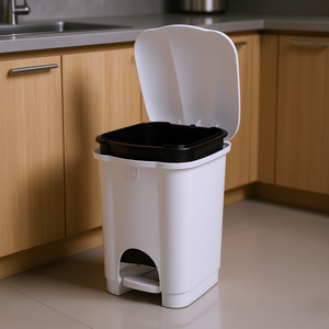 Carolina White Pedal-<b>Lid</b> Kitchen Waste <b>Bin</b> 6L Capacity Model 8101536112 - Product Image 3