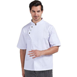 แจ็กเก็ตพ่อครัวผ้าฝ้ายเย็บอย่างแม่นยำทันสมัยสำหรับงานหัตถกรรมสิ่งทอและผ้า - Product Image 4