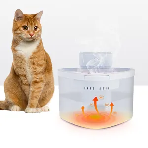 Wireless induction water constant temperature heating cat water dispenser suitable for families with multiple pets