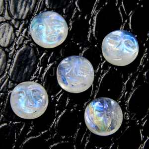 Cabujones de piedras preciosas sueltas de piedra lunar de corte redondo de Sri Lanka Natural 100% de alta calidad para uso en joyería a precios a granel - Product Image 6