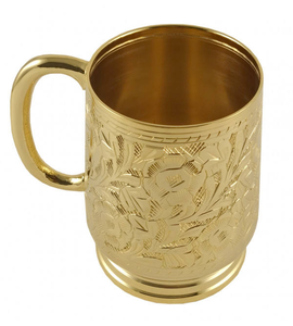 Mug à café en laiton personnalisé de haute qualité, tasse cadeau, design classique moderne, écologique, prix d'usine Instant Traders, fabriqué en Inde - Product Image 3