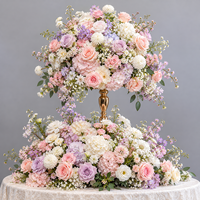 Composition florale artificielle pour arche de mariage, fond de table de salle à manger, table de conférence, boule de fleurs décorative