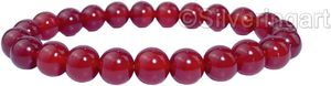 Unisex <b>Beads</b> <b>Bracelet</b> Natural Carnelian Gemstone November birthstone Healing Beaded Stretch Womens Elastic Band <b>Mens</b> <b>Bracelet</b> - Product Image 3