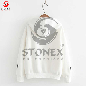 2025 nuevo diseño Super Hoodie ropa informal para mujer estampado sólido en blanco temporada de otoño Sudadera con capucha para mujer - Product Image 6