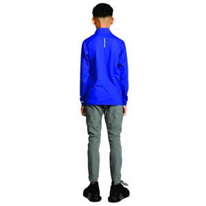 Logo réfléchissant personnalisé coupe décontractée Standard poids Ultra léger séchage rapide matériau respirant bleu Royal enfants 1/4 Zip Tops - Product Image 3