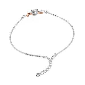 Jeulia Amore Custom <b>Infinity</b> Heart <b>Bracelet</b> with Birthstone-Trendy Wedding Jewelry - Product Image 3