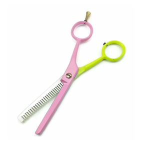 Tijeras de Peluquería Profesionales de Acero Inoxidable Recto, Coloridas, para Diestros, Afiladas, para Cortar, Peinar y Entresacar Cabello - Product Image 2